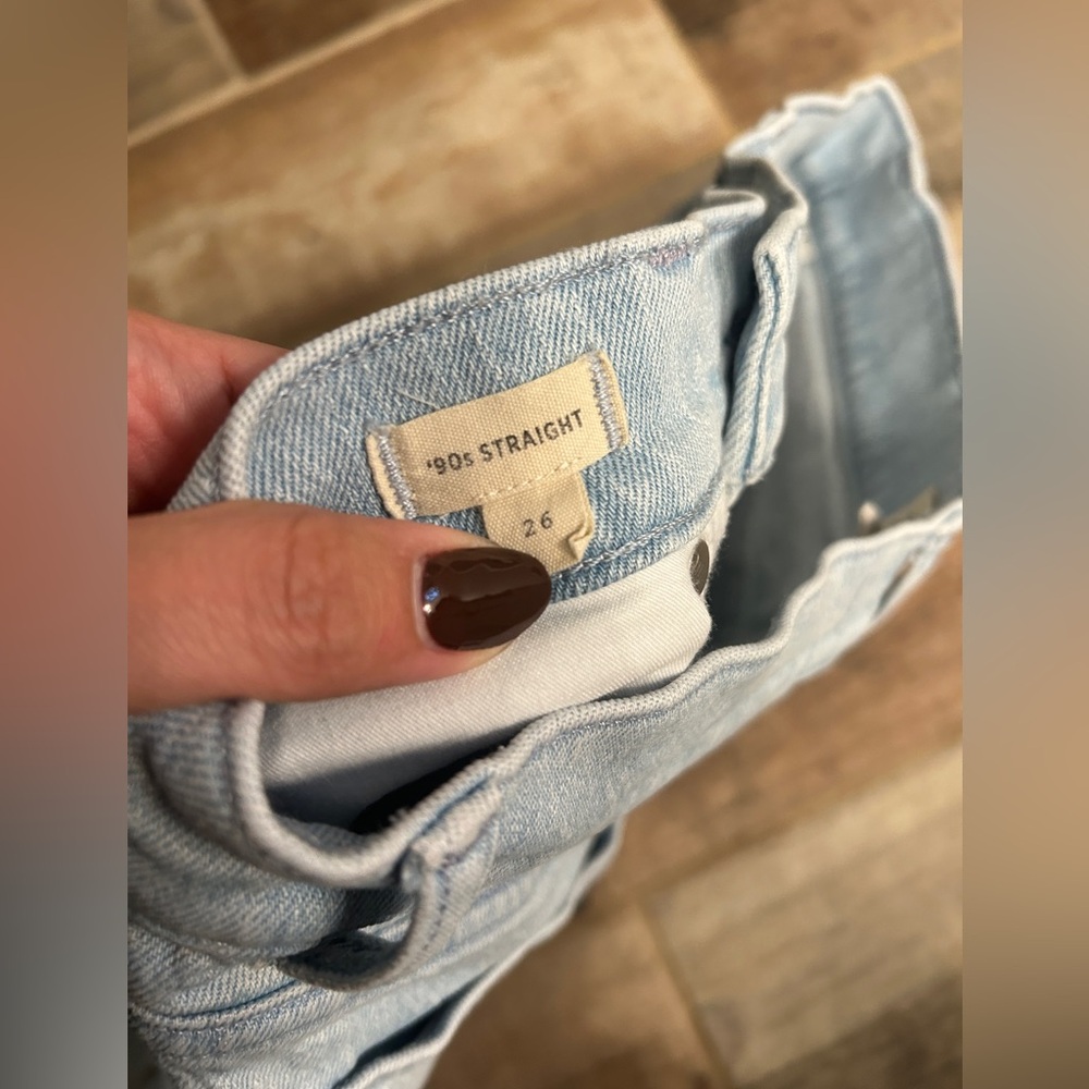 Madewell The 90's Straight Jean Light Wash Size 26 - Picture 8 of 12